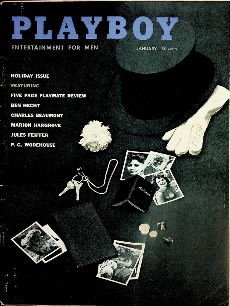 Playboy Vintage Magazine  w/CF  Holiday Issue  January 1959    082025lm-p