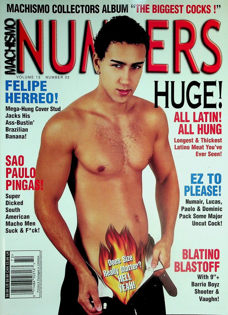 Machismo Numbers Gay Magazine  Mega-Hung Cover Stud Felipe Herreo  vol.13 #2 2007      031926lmp