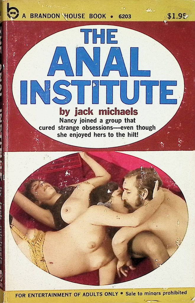 The Anal Institute by Jack Michaels 1971 6203 Brandon Book Adult Erotic Paperback Novel-060324AMP