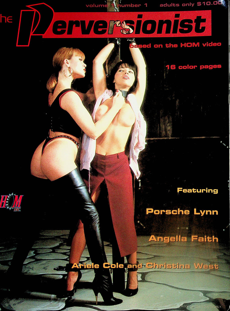 The Perversionist Bondage Magazine  Porsche Lynn/ Angella Faith  vol.1 #1   1995 by HOM  051724lm-p