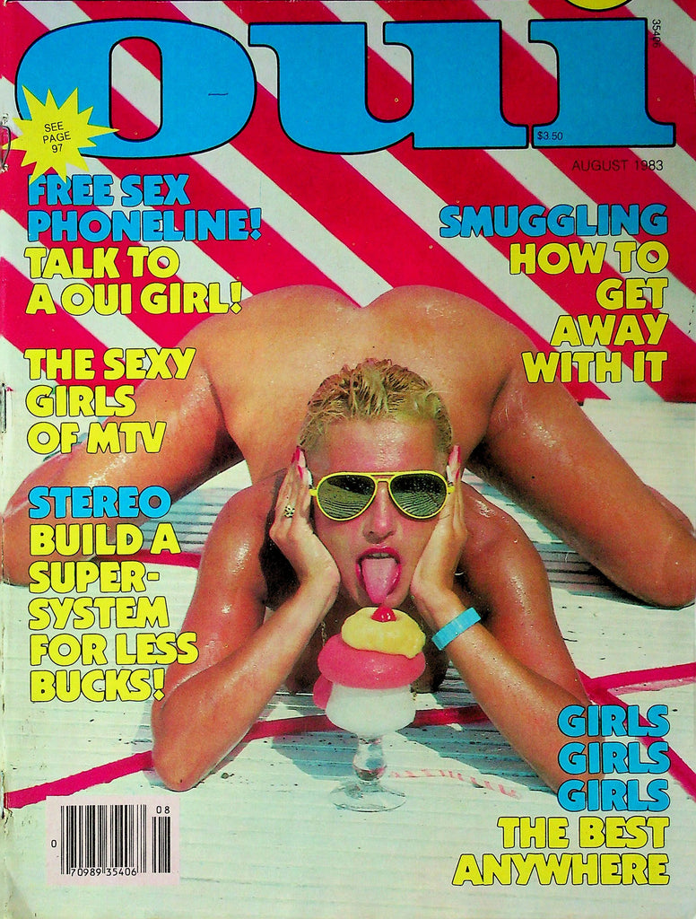 OUI Men's Magazine Ft Rachel Ward & Adriana August 1983 050625RP2