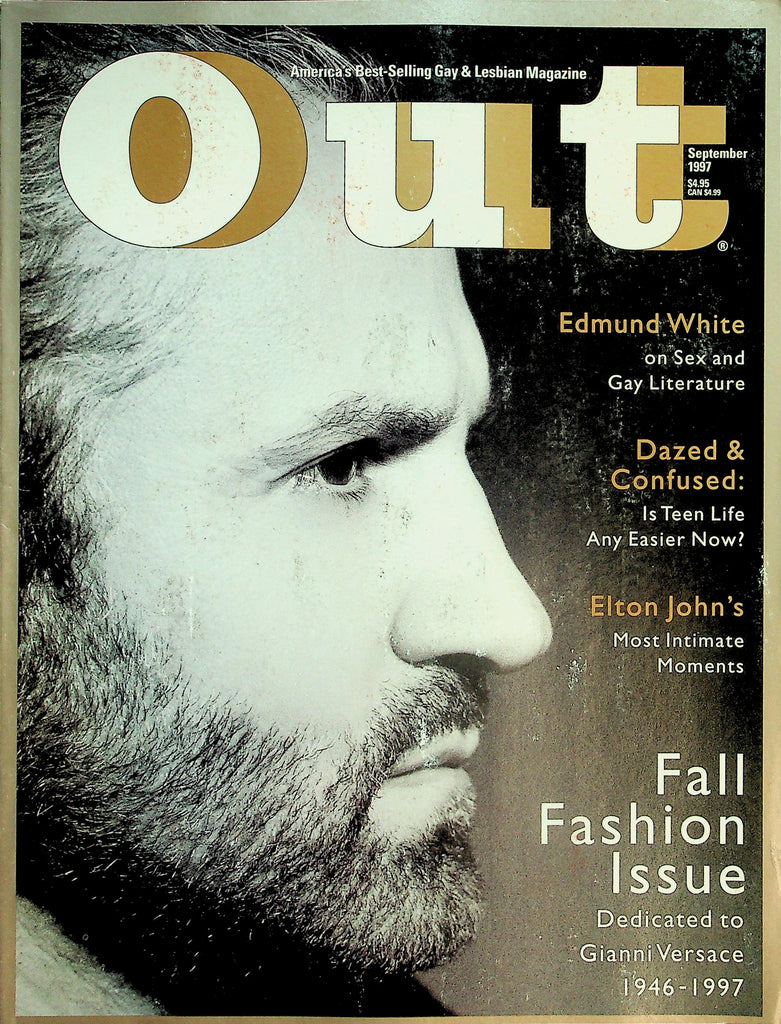OUT LGBTQ+ Magazine  Fall Fashion Issue Dedicated To Gianni Versace 1946-1997  September 1997    042126lmp