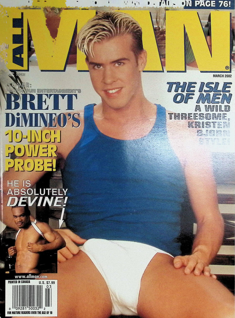 All Man Gay Magazine March 2002 Brett DiMineo's 10-Inch Power Probe 091226LLP