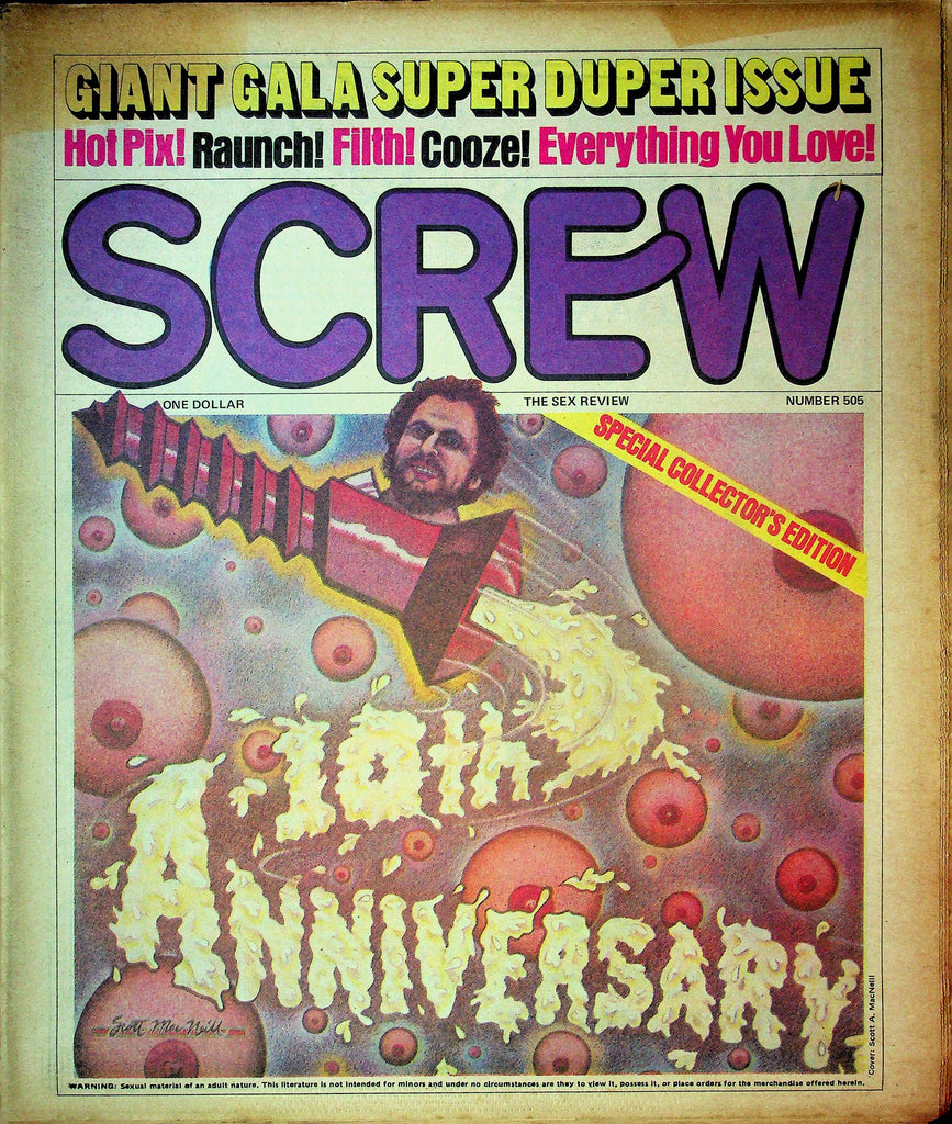 Screw Men's Newspaper Giant Gala Super Issue No.505 November 6 1978 061124OSRP