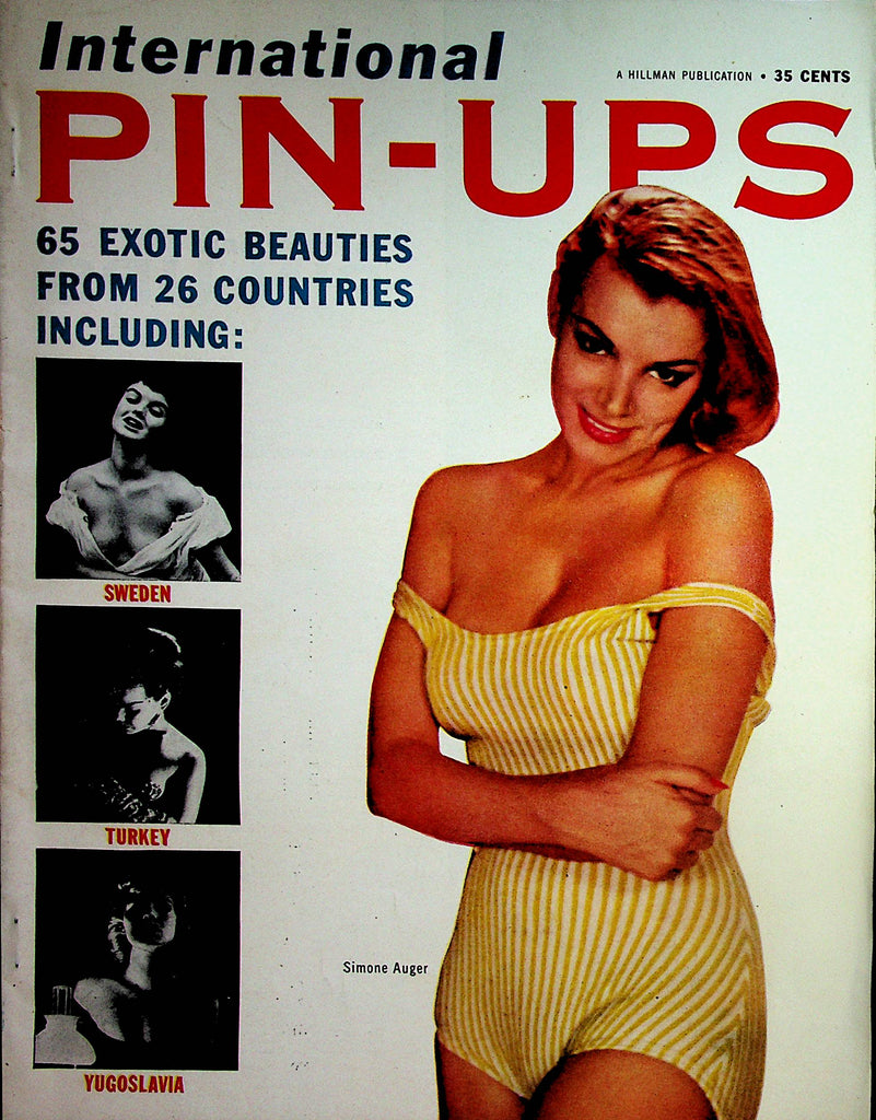 International Pin-Ups Magazine 65 Exotic Beauties From 26 Countries / Covergirl Simone Auger  1957    082324lm-p