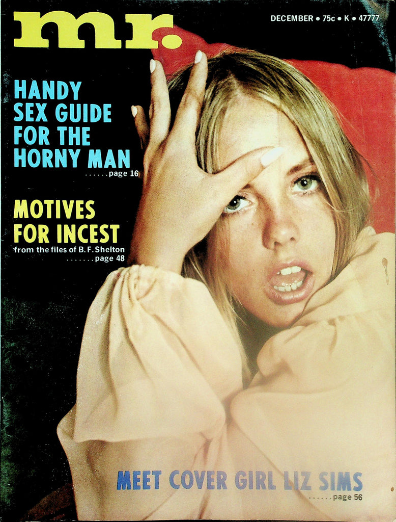 Mr. Magazine  Meet Covergirl Liz Sims / Handy Sex Guide For The Horny Man   December 1972    120425lmp