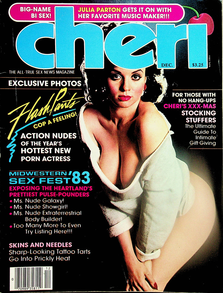 Cheri Magazine  Flash Pants Cop A Feeling! /  Julia Parton  December 1983   050124lm-p