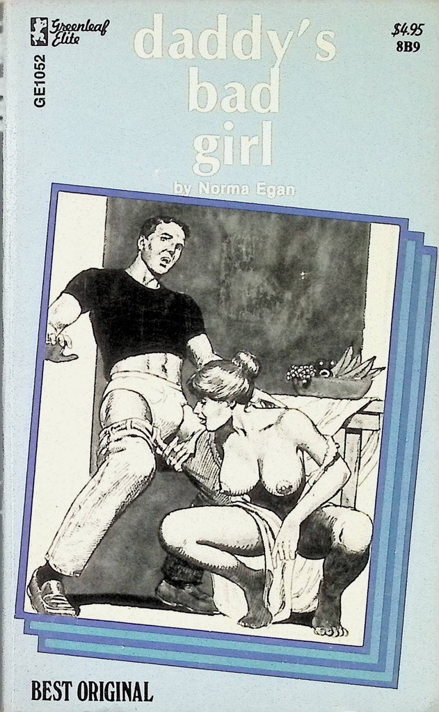 Daddy's Bad Girl by Norma Egan GE1052 1975 Greenleaf Elite Adult Erotic Paperback Novel-071224AMP