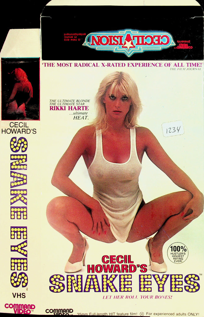 Cecil Howard's Snake Eyes with Rikki Harte Laurie Smith Joanna Storm Adult VHS Command Video 061026NAVHS6-17
