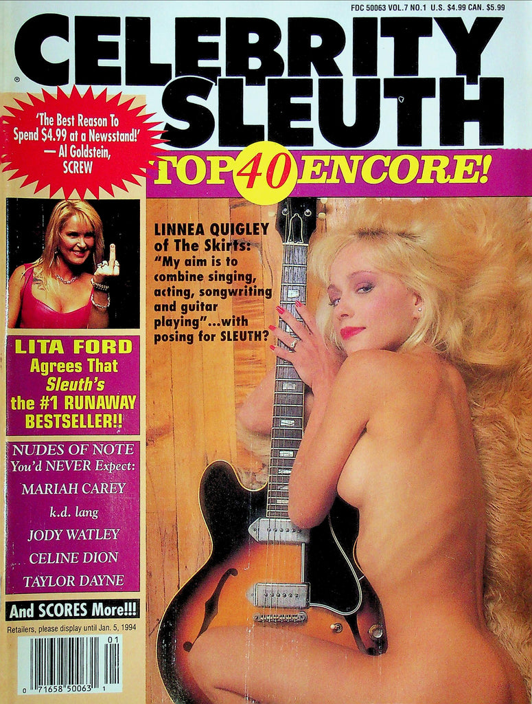 Celebrity Sleuth Magazine Ft. Linnea Quigley & Lita Ford Vol.7 No.1 031425RP
