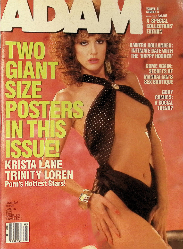 Adam Magazine Vol 31 #5 May 1987 Krsta Lane Trinity Loren Giant Posters Xaviera Hollander  032026AMP-