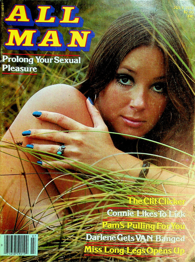 All Man Magazine  Prolong Your Sexual Pleasure / Miss Long Legs Open Up  July 1978     032626lmp