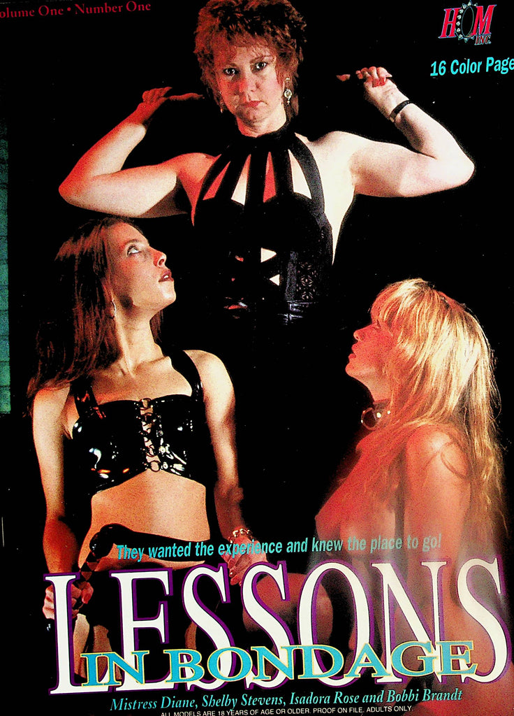 Lessons In Bondage Magazine   Mistress Diane, Shelby Stevens, Isadora Rose vol.1 #1  1995 by HOM     121024lm-p