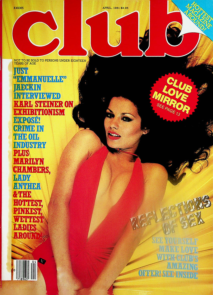 Club Magazine  Marilyn Chambers / Lady Anthea April 1981      032624lm-p