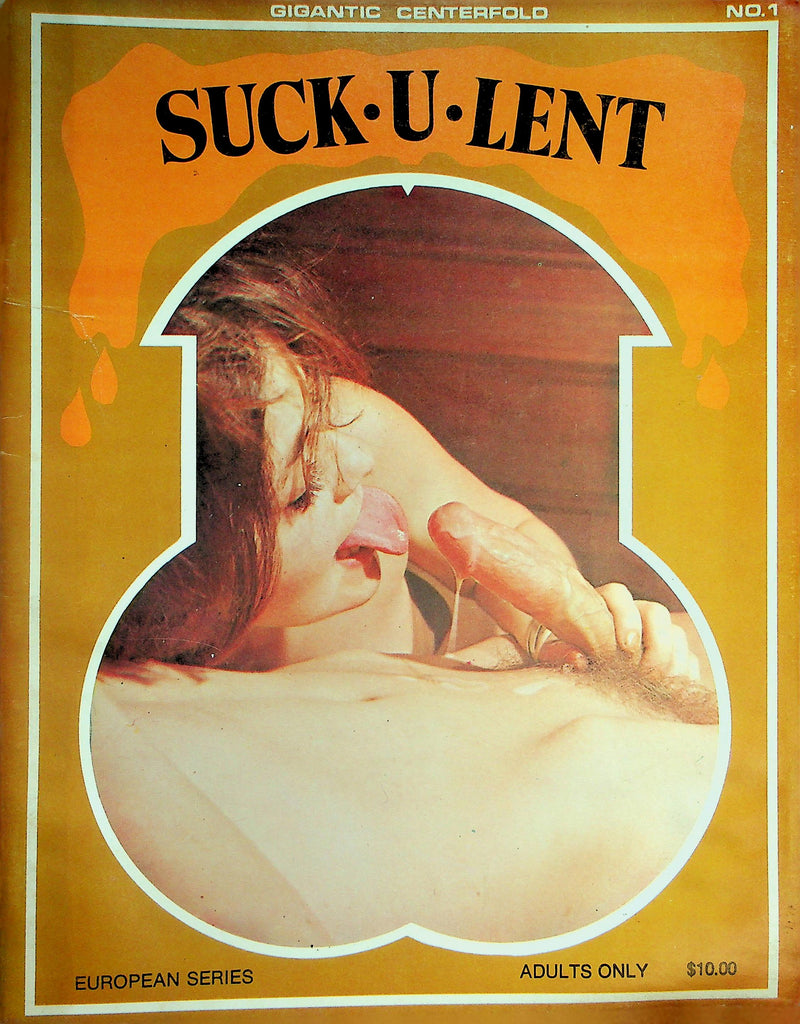 Suck-U-Lent  Magazine Alot Of Sucking Going On w/ Giant Centerfold  #1 1970's    092526lmp-GSC