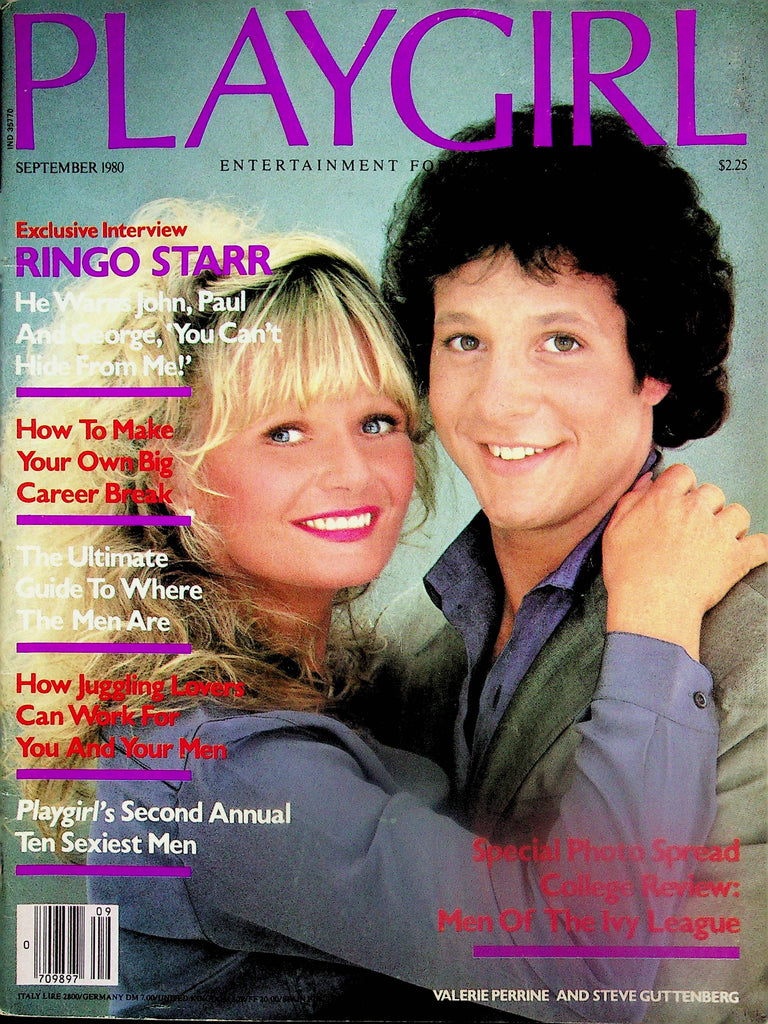 Playgirl Magazine   Valerie Perrine &  Steve Guttenberg / Ringo Starr Interview   September 1980   070325lm-p