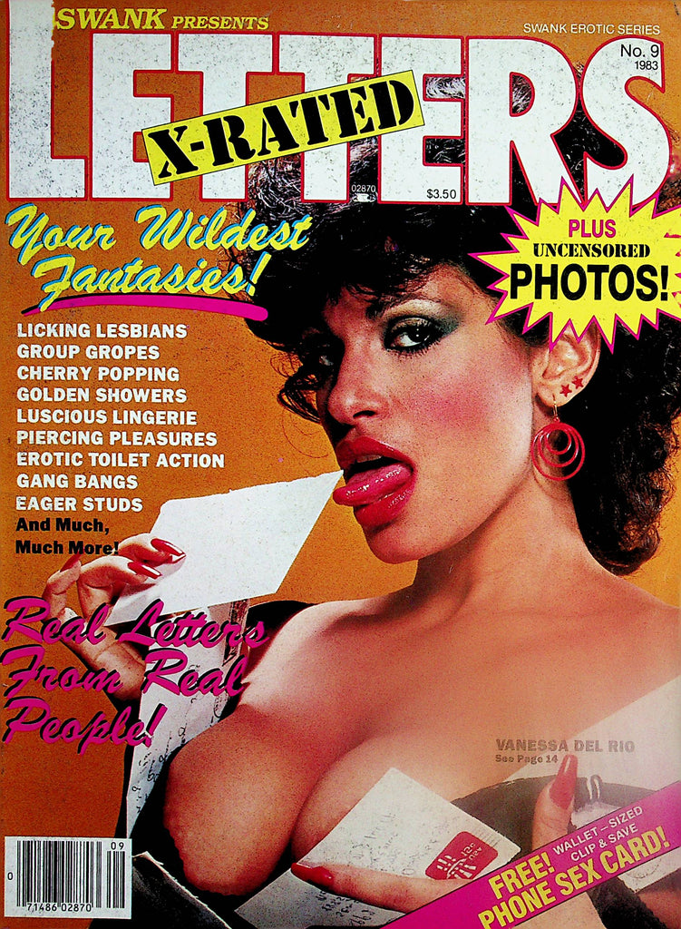 X-Rated Letters Magazine   Vanessa Del Rio  #9 1983    032125lm-p2