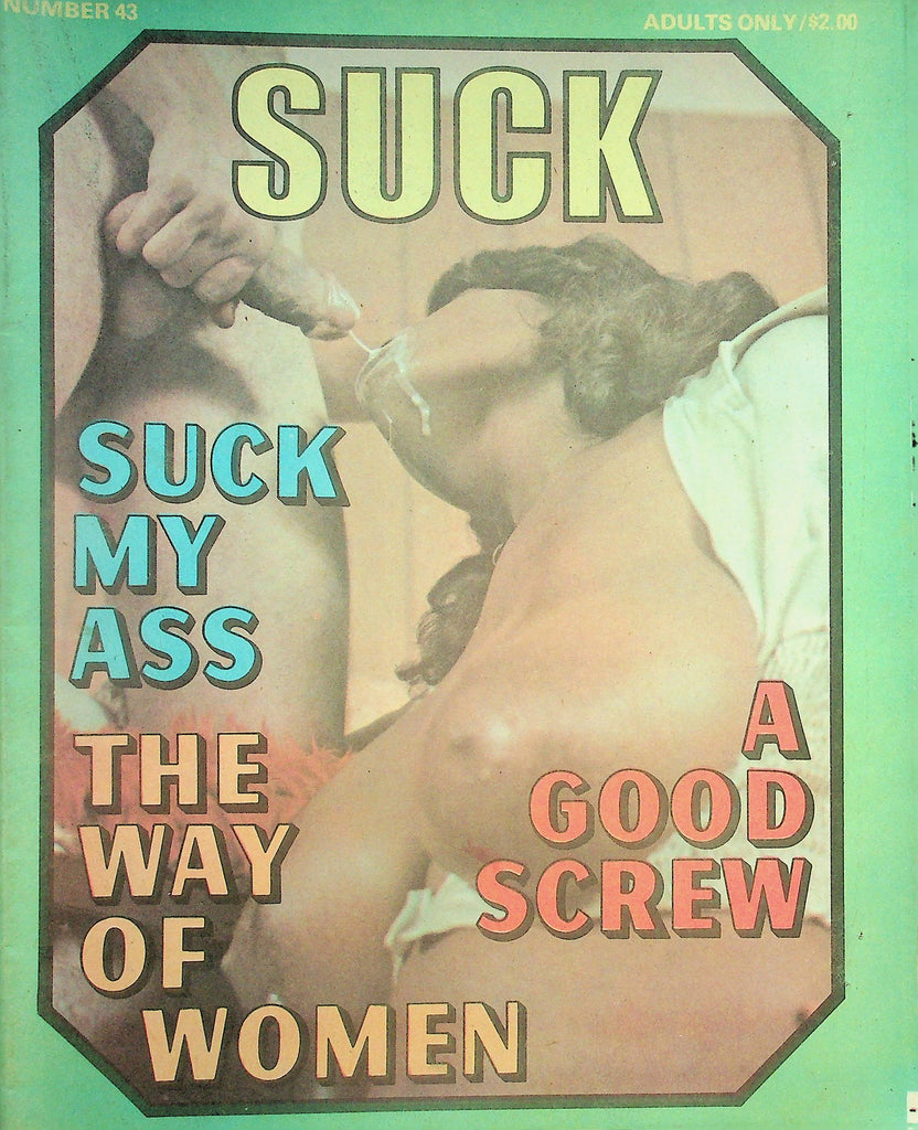 Suck Newspaper Magazine  Suck My Ass / A Good Screw  #43  1970's     101226lmp-GSC