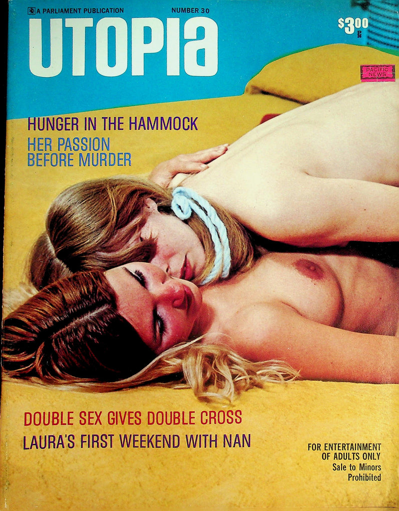 Utopia Lesbian Magazine   Hunger In The Hammock / Their Private "Blanket Party"  #30  1972 Parliament 091626lmp-GSC