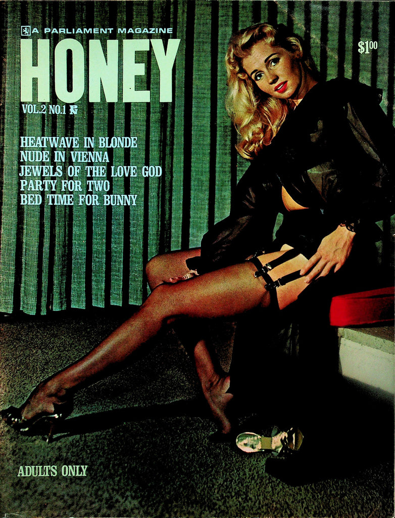 Honey Magazine  Heatwave In Blonde / Bed Time For Bunny  vol.2 #1  1963 Parliament Publication     122125lmp