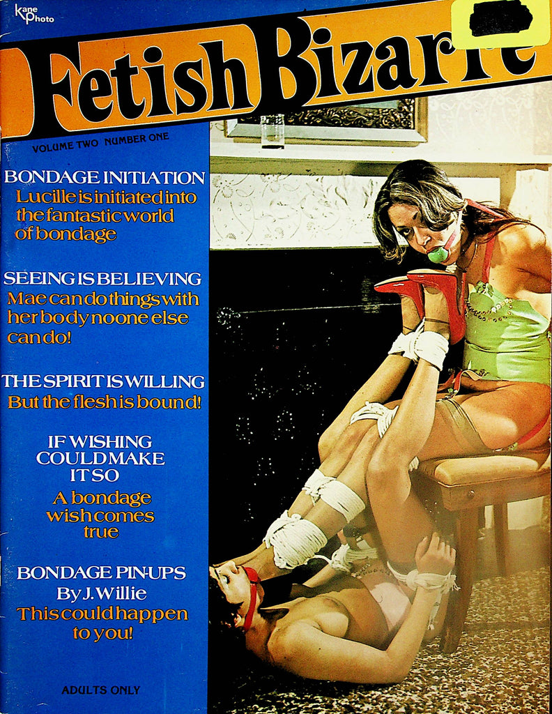Fetish Bizarre Bondage Magazine  Lucille Is Initiated Into Bondage World  vol.2 #1  1970's by Kane Photo        033024lm-p
