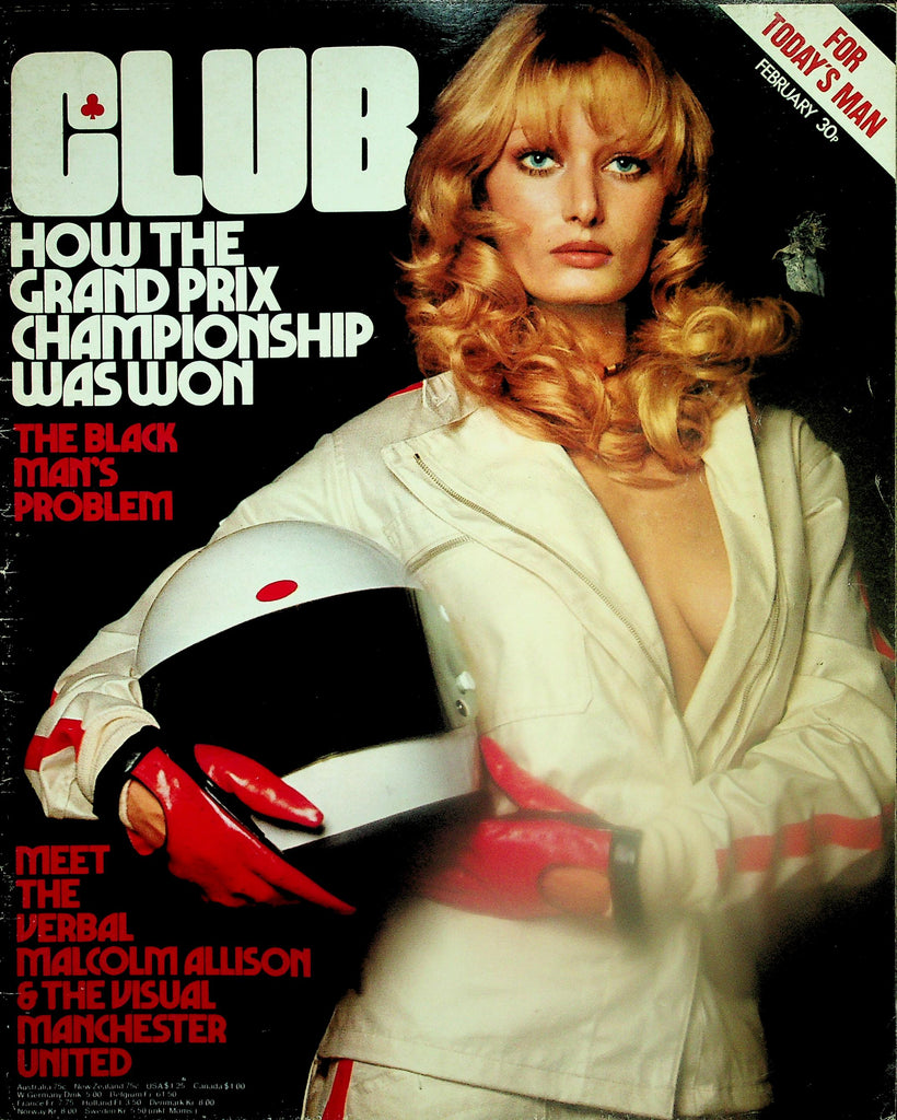 Club Magazine  How The Grand Prix Championship Was Won / Centerfold Girl Christina  February 1972   110725lm-p