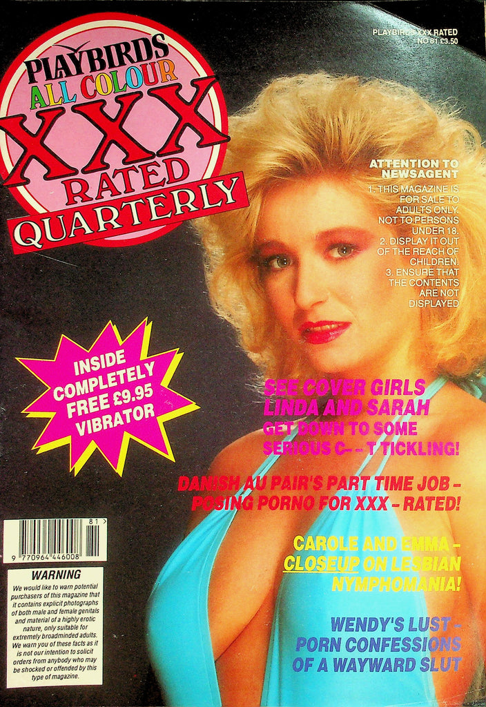 Playbirds XXX Rated Quarterly Magazine   Linda & Sarah Get Down To Serious Cunt Tickling  #81  1980's     021326lmp
