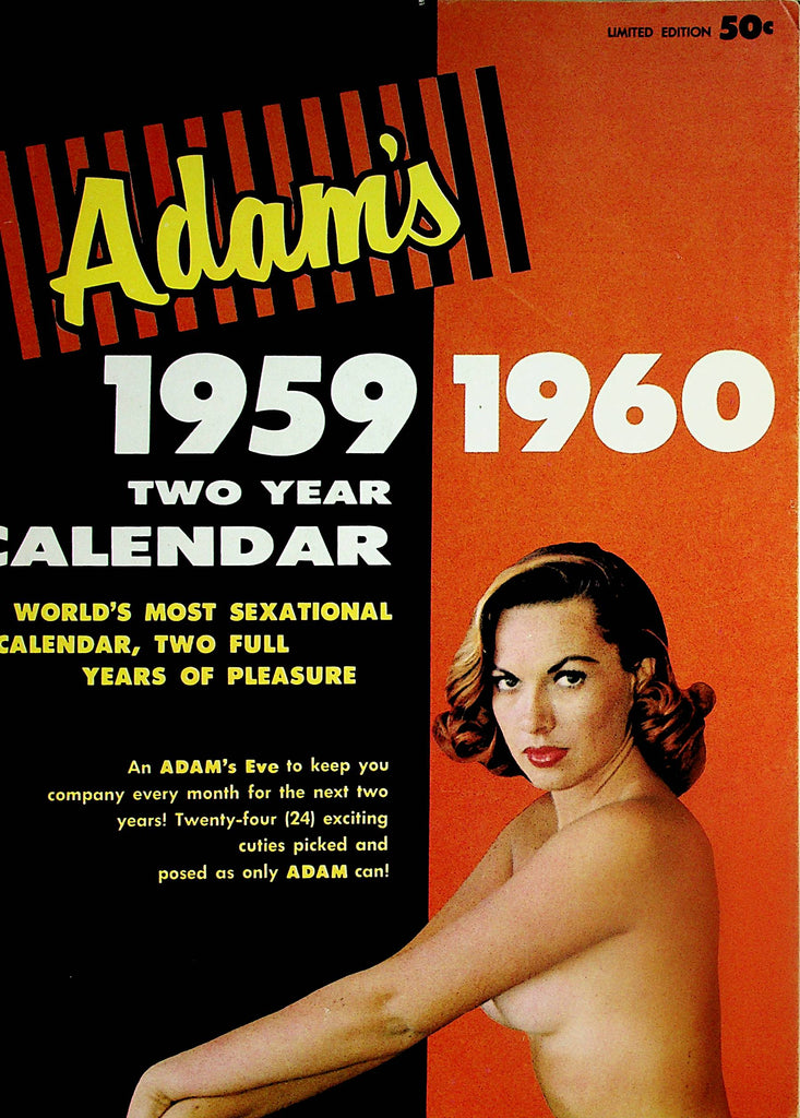 Adam's Vintage 1959 1960  Two Year Calendar   Most Sexational Calendar  !  061924lm-p2