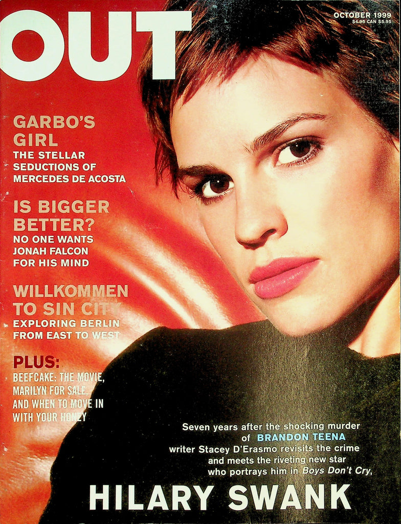 OUT LGBTQ+ Magazine  Hilary Swank   October 1999  042126lmp