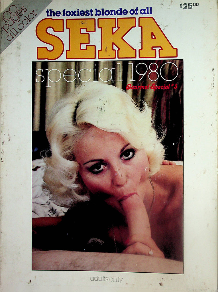 The Foxiest Blonde Of All Seka Magazine  Gourmet Special #5  1980  100 Pages!   013125lm-p