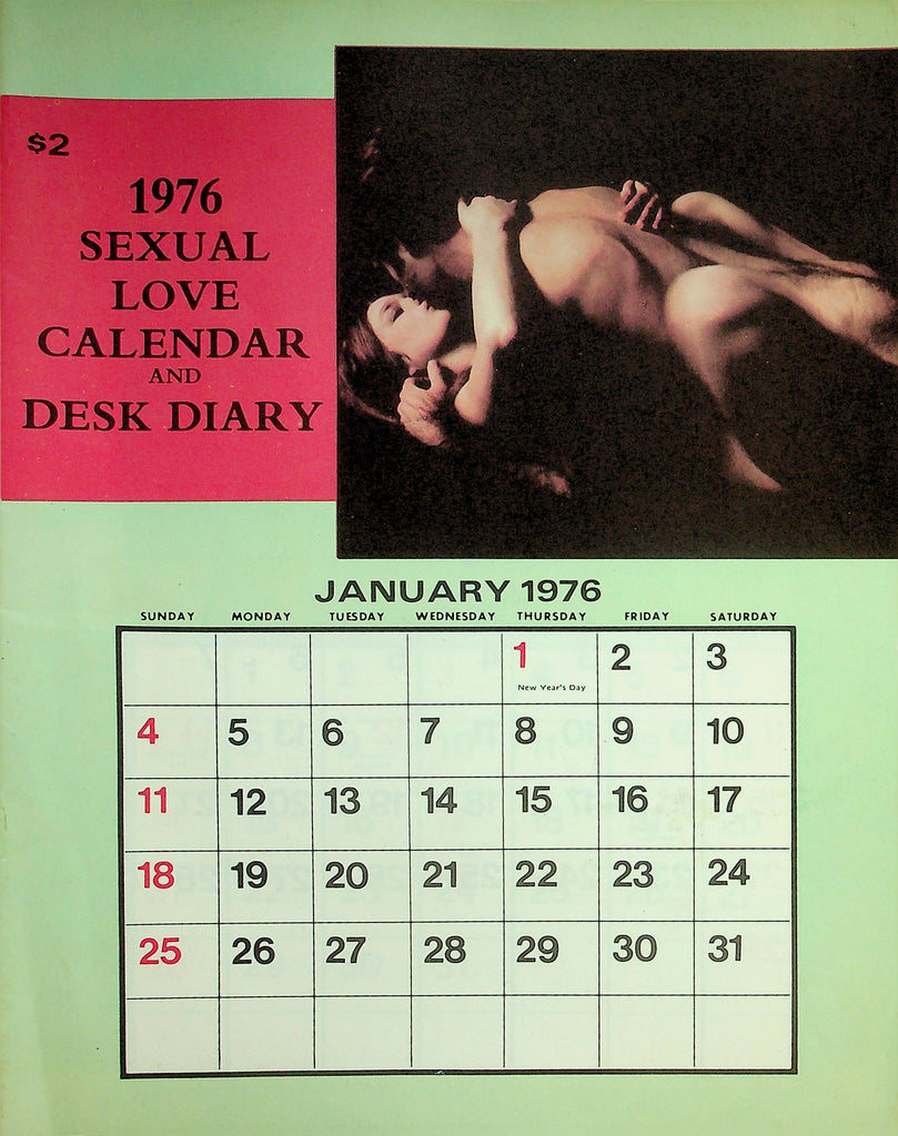 1976 Sexual Love Calendar And Desk Diary    091226lmp-GSC