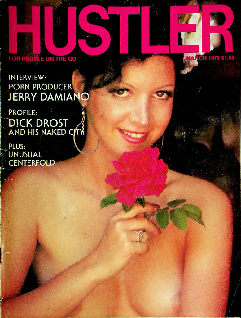 Hustler Magazine Jerry Damiano & Dick Drost March 1975 W/Poster 120924RP
