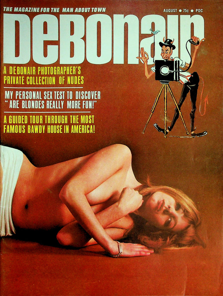 Debonair Magazine   Centerfold Girl Deb Of The Month April O'Brian  August 1967       020626lmp