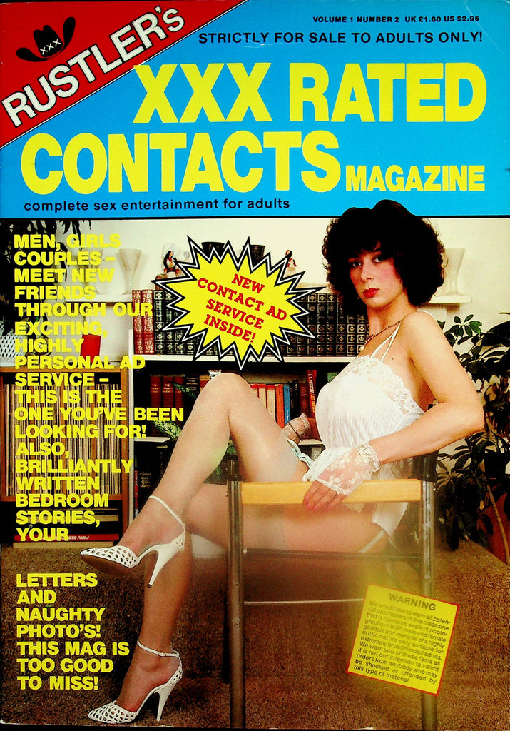 Rustler's XXX Rated Contacts Magazine  Covergirl Renata  vol.1 #2  1983   071425lm-p