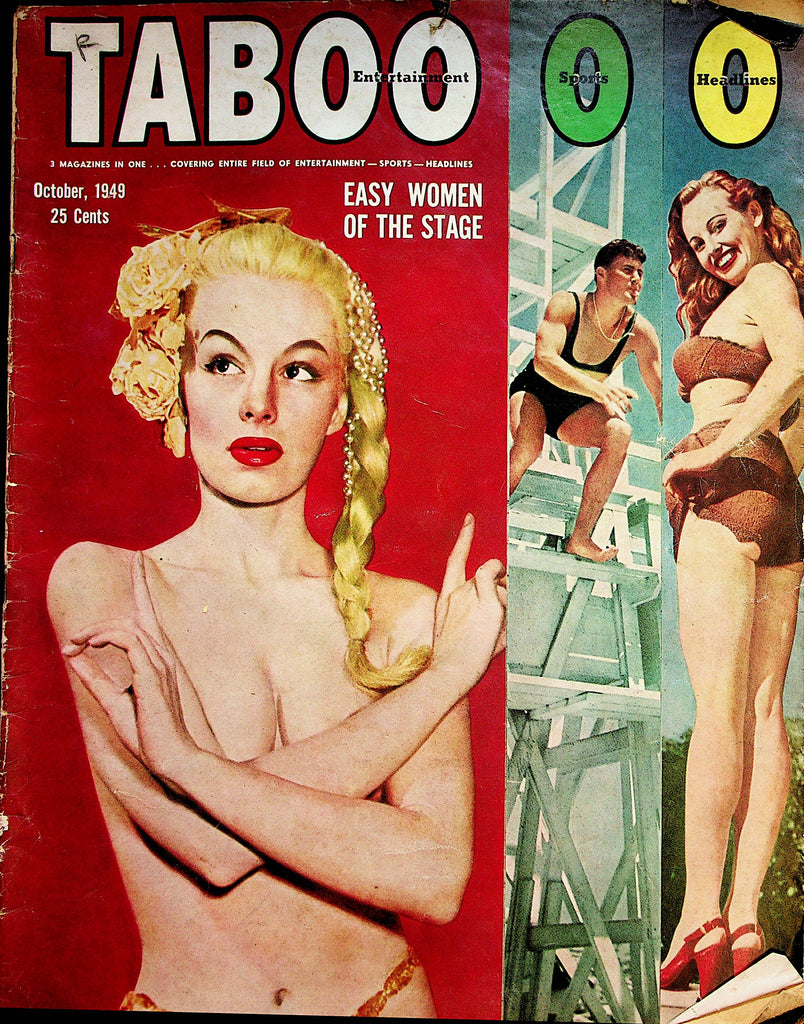 Taboo Vintage Over-Sized Magazine   Lily St. Cyr  October 1949   042323lm-p