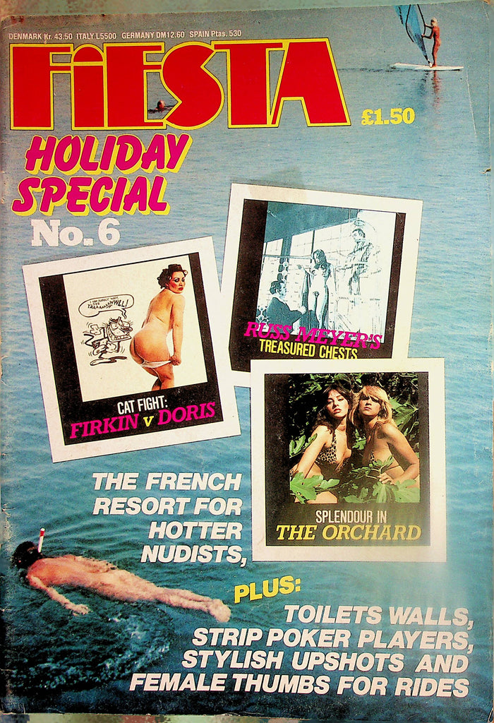 Fiesta Holiday Special Magazine Russ Meyer's Treasure Chest: Kitten Natividad, Uschi Digard  #6 1980's   020525lm-p