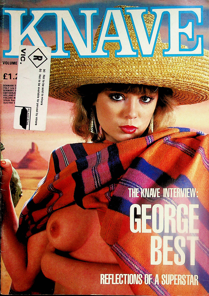Knave Magazine   Cover and Centerfold Girl Jacqui / George Best Interview  vol.18 #4 1986      122323lm-p