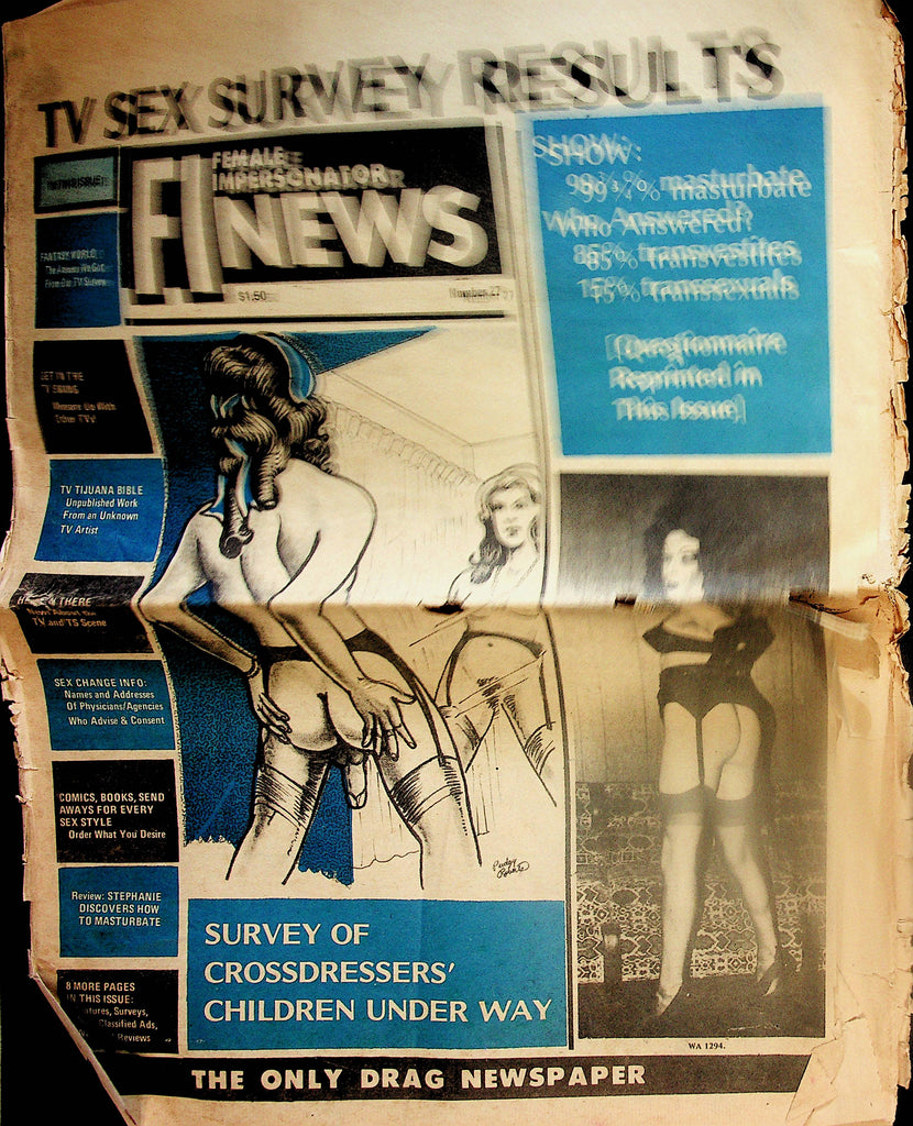 FI (Female Impersonators) News   The Only Drag Newspaper  #27  1970's          011624lm-p2