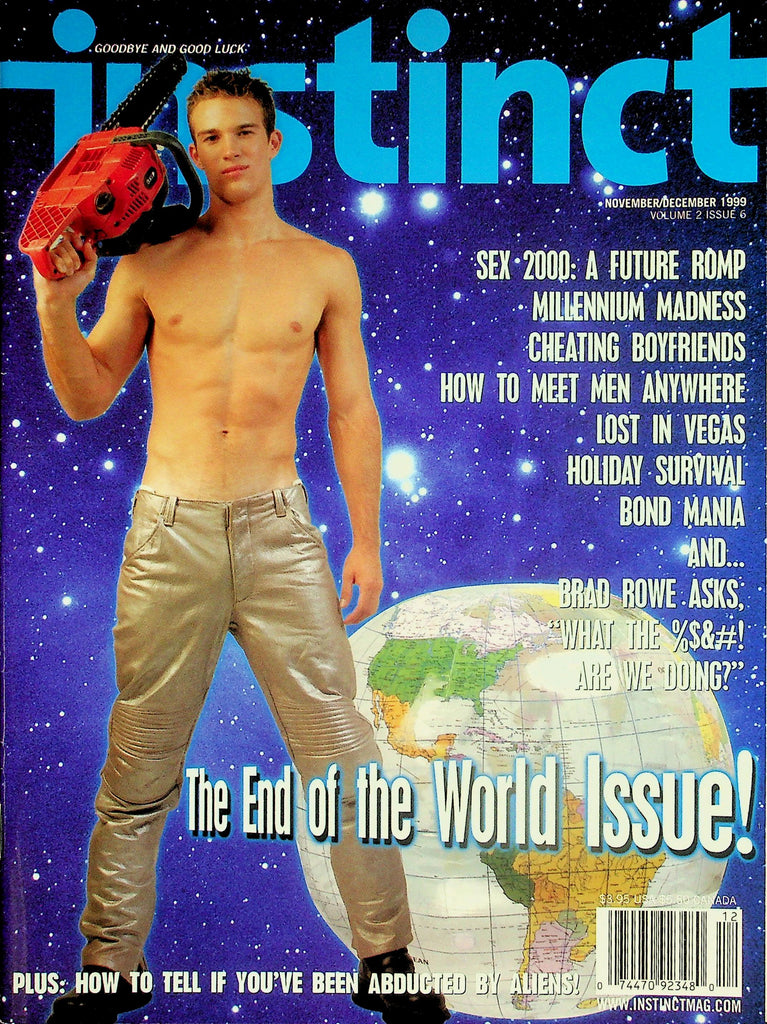 Instinct Gay Interest Magazine  The End Of The World Issue!   Cover Guy Cheyne  November 1999   042226lmp