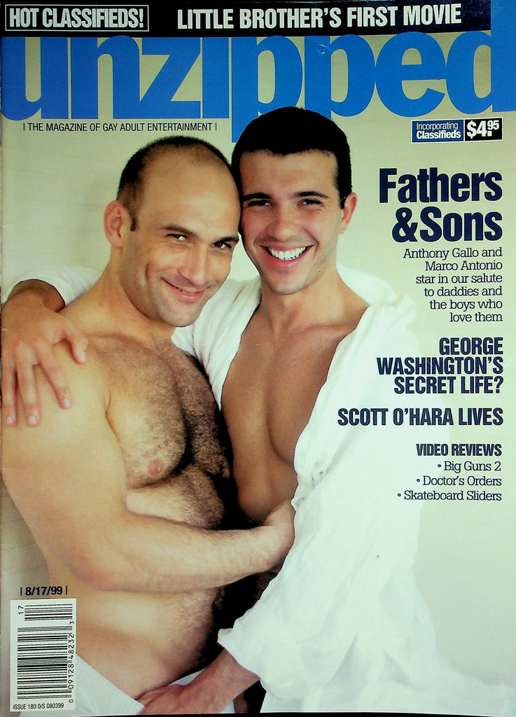 Unzipped Gay Magazine  Fathers & Sons Anthony Gallo and Marco Antonio  08/17/99   042426lmp