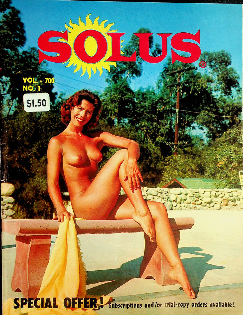 Solus Nudist Magazine  Sex, Sin and Nudity  vol.700 #1  1960's    081726lmp-GSC