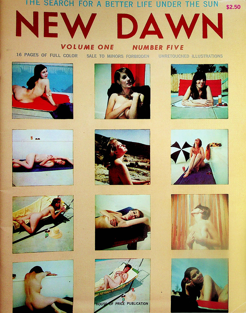 New Dawn Nudist Magazine The Search For A Better Life Under The Sun  vol.1 #5 1960's    100824lm-p