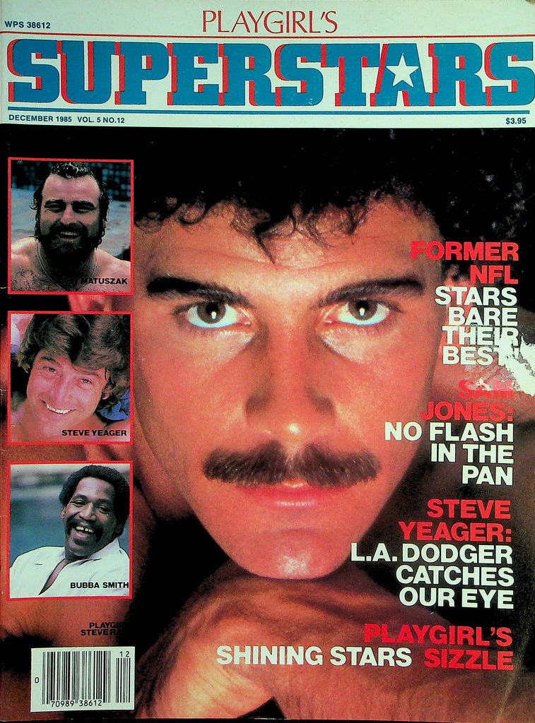 Playgirl Superstars Magazine  Former NFL Stars, L.A. Dodger Steve Yeager & More!   December 1985   022526lmp2