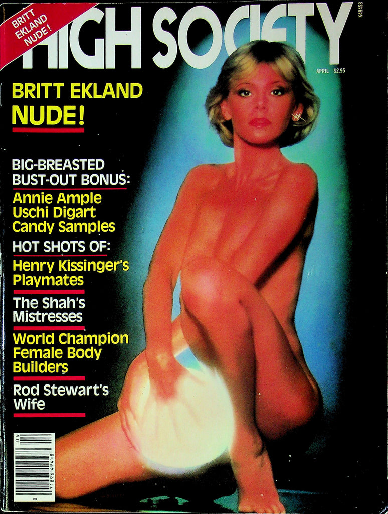 CLEARANCE High Society Magazine Ft. Britt Ekland & Annie Ample April 1981 081225RP-