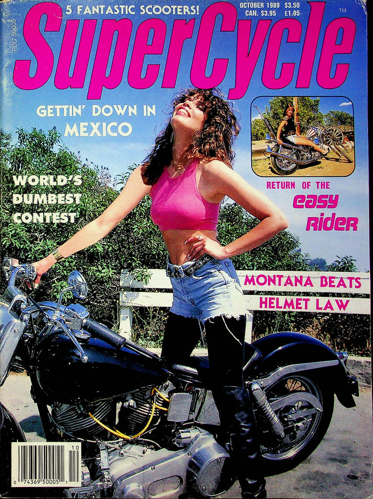 Super Cycle Magazine Montana Beats Helmet Law October 1989 090123RP