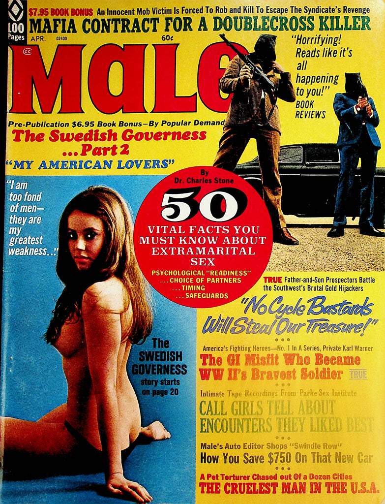 Male Vintage Magazine  The Swedish Governess / Extramarital Sex   April 1973     072624lm-p2