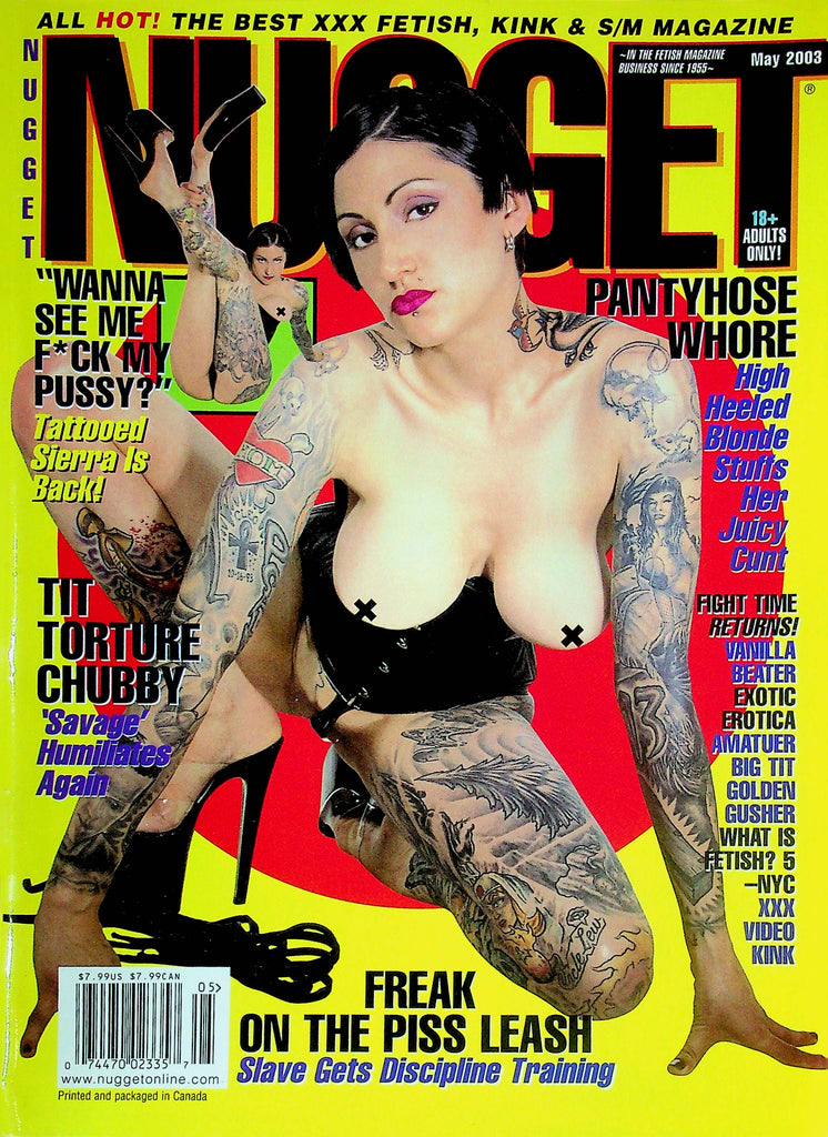 Nugget Adult BDSM Magazine Pantyhose Whore May 2003 061024RP
