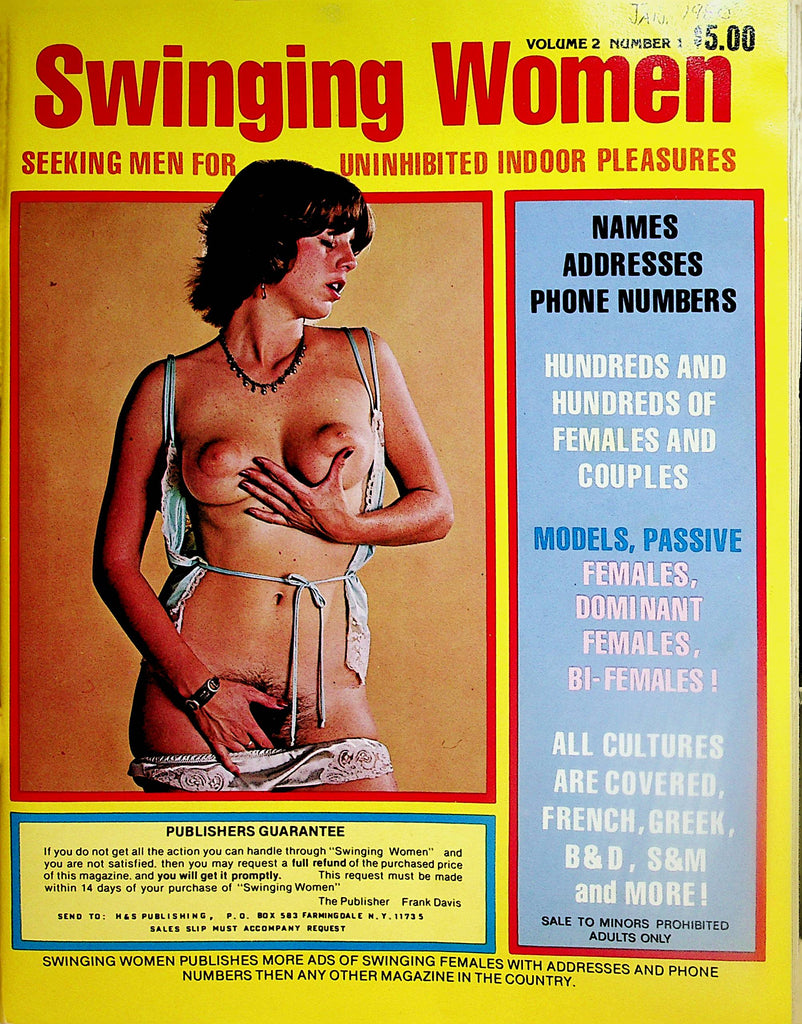 Swinging Women Contact Magazine  vol.2 #1  1980    081624lm-p