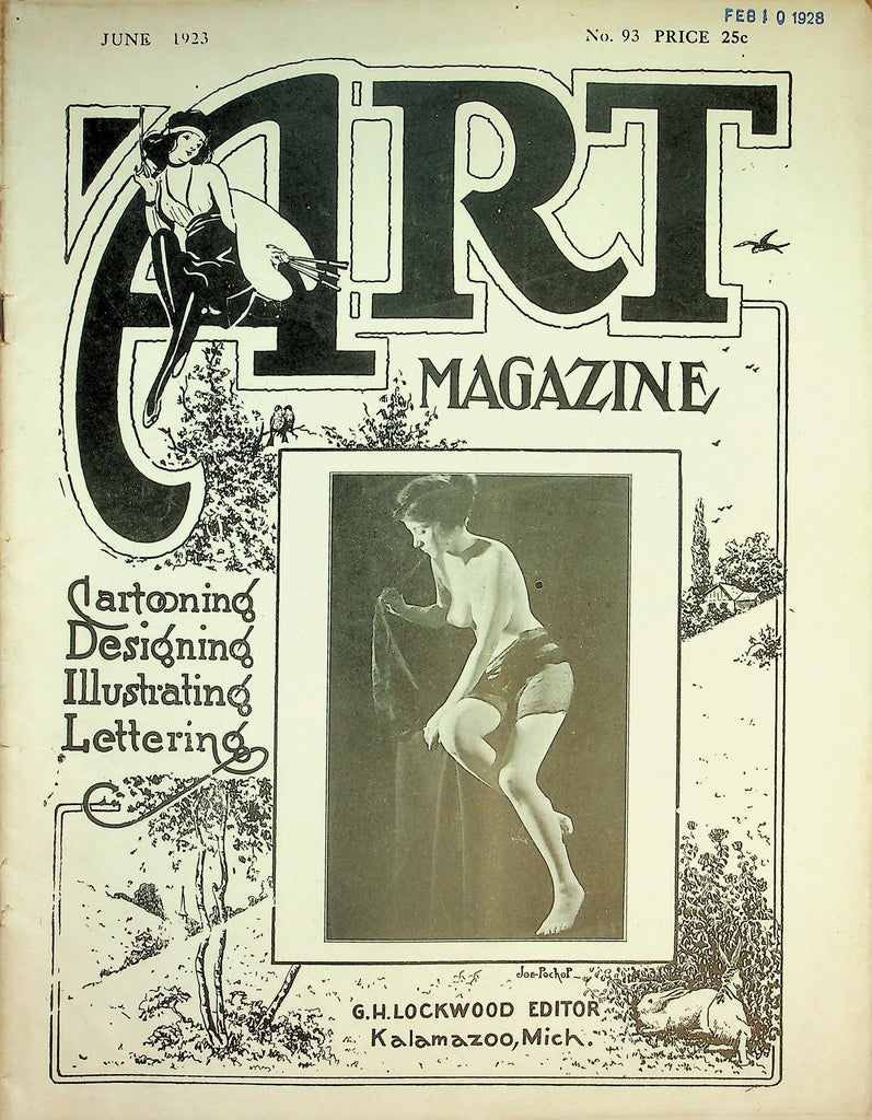 Art Magazine Vintage   Cartooning, Designing, Illustrating, Lettering  June 1923  072226lmp-GSC