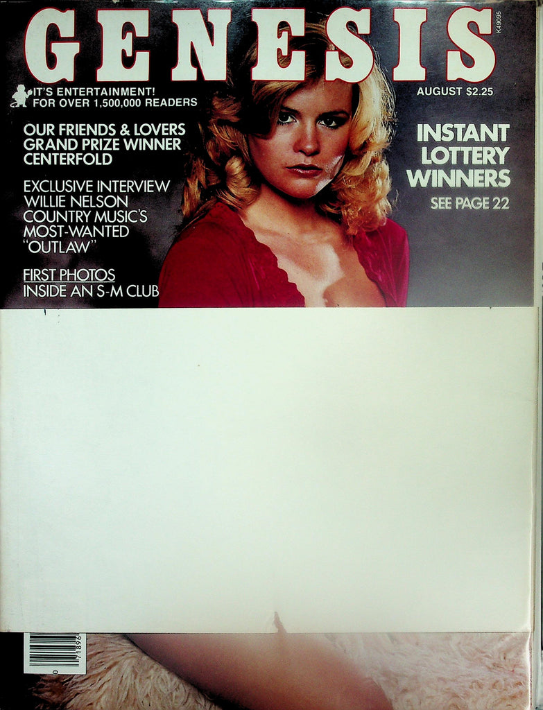 Genesis Magazine   Friends & Lovers Grand Prize Winner Centerfold / Willie Nelson  August  July 1979   111225lm-p